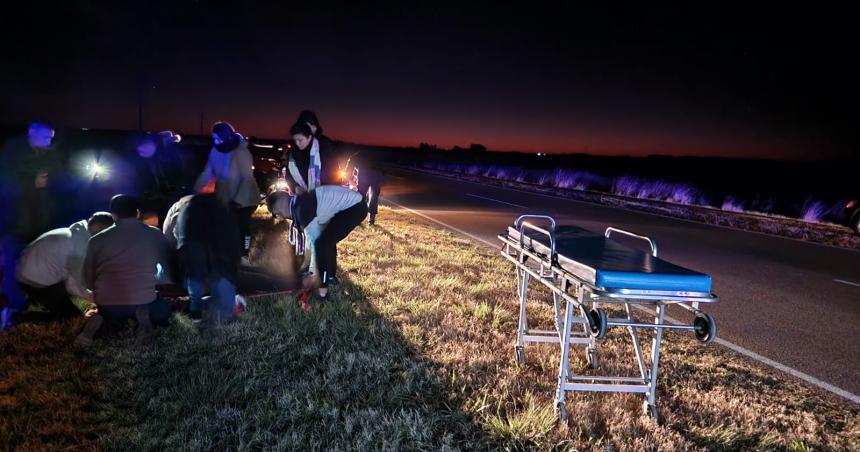 Un joven motociclista piquense en grave estado