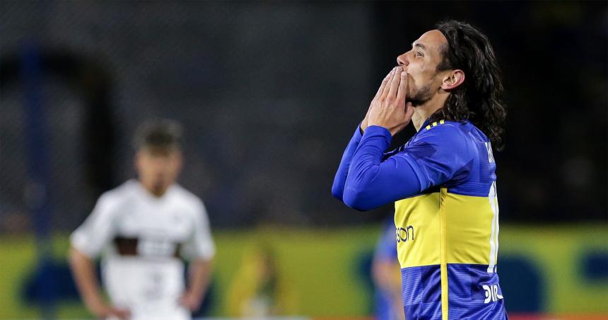 Cavani debutoacute en la red y Boca festejoacute ante Platense