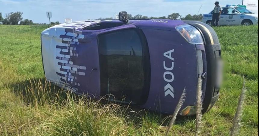 Volcoacute una camioneta de OCA en la ruta nacional 35 