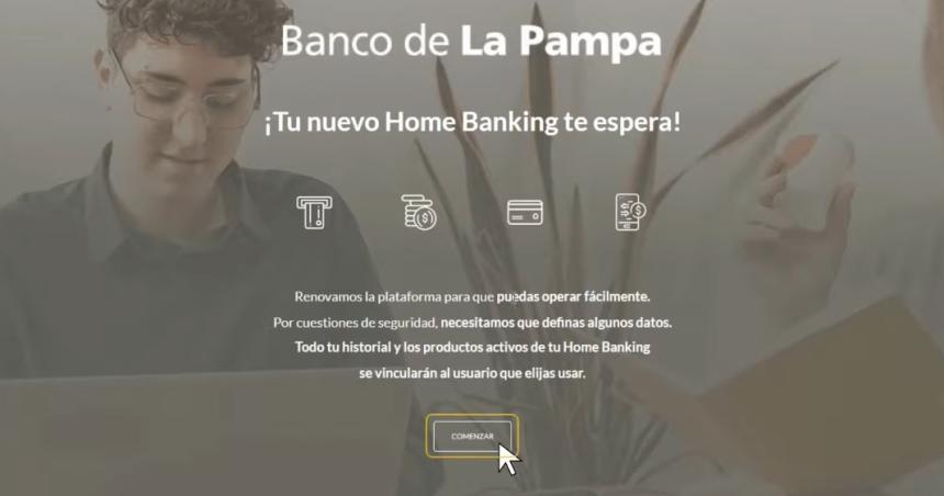 Ya estaacute activo el nuevo homebanking del Banco de La Pampa