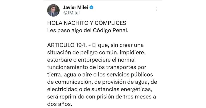 En pieacute de guerra- Milei acusoacute a Torres de chavista y apuntoacute contra los gobernadores