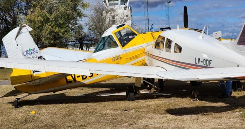 Dos aviones chocaron en la pista del aeropuerto de Pico