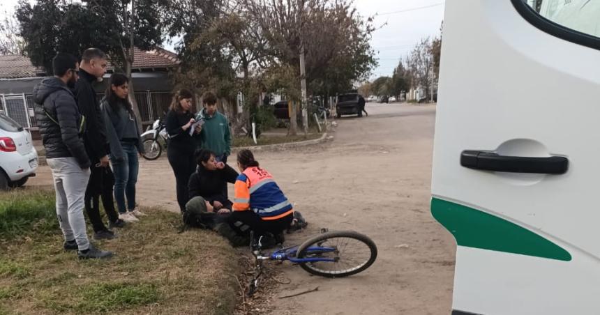 Un nene de 13 antildeos en bicicleta involucrado en un accidente