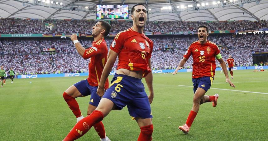 Espantildea le ganoacute a Alemania y estaacute en semifinales de la Eurocopa