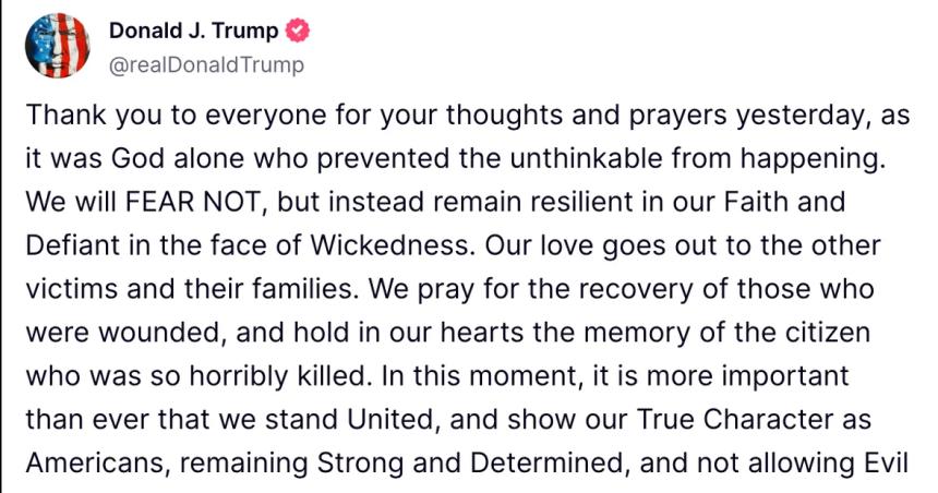 No tendremos miedo afirmoacute Donald Trump y anuncioacute un acto en Wisconsin