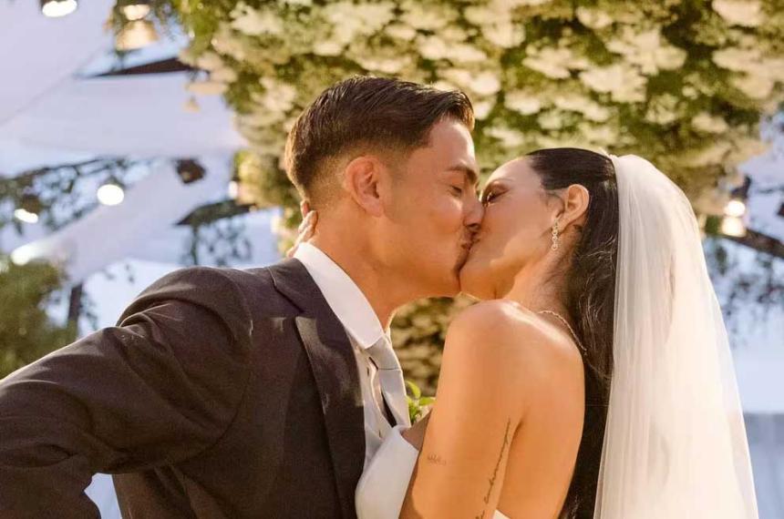 Oriana Sabatini y Paulo Dybala son marido y mujer- las primeras fotos tras su casamiento