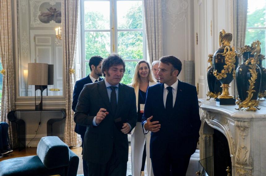 El Gobierno reveloacute que Milei y Macron hablaron del desafortunado mensaje de Villarruel
