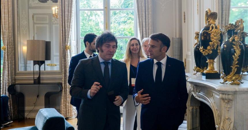 El Gobierno reveloacute que Milei y Macron hablaron del desafortunado mensaje de Villarruel