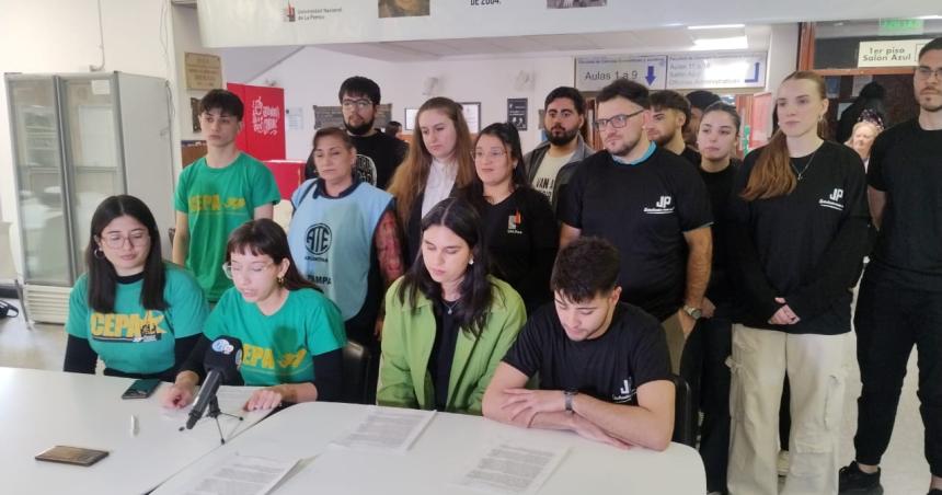 Agrupaciones conformaron un frente estudiantil en la UNLPam- Queremos seguir estudiando