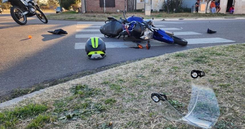 Un motociclista en terapia Intensiva tras un choque en Pico