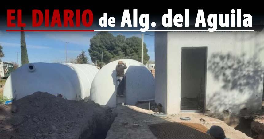 Gatica destacoacute avance de instalacioacuten de dos cisternas para agua potable