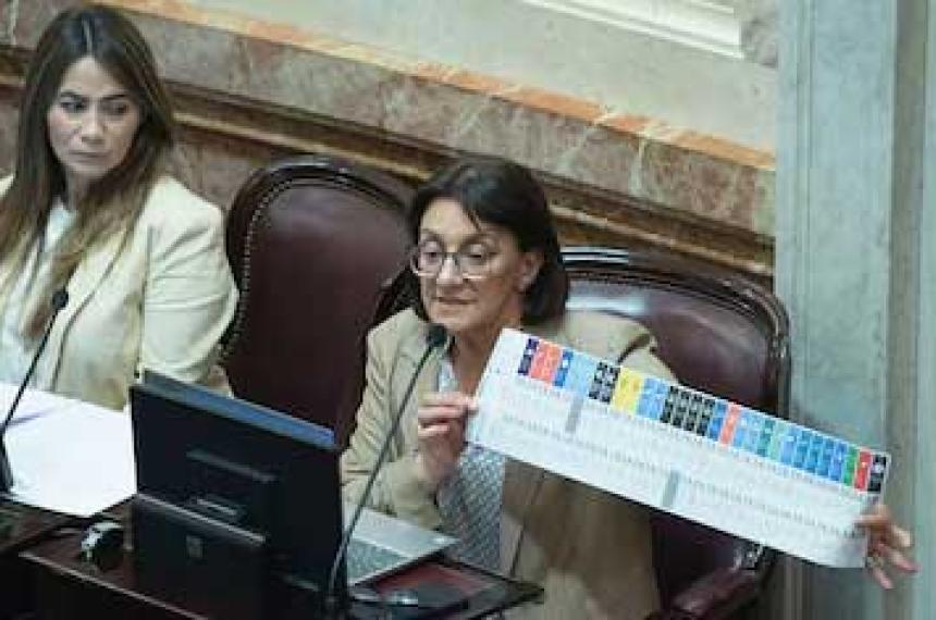 El Senado aproboacute en general las modificaciones de la Boleta Uacutenica de Papel