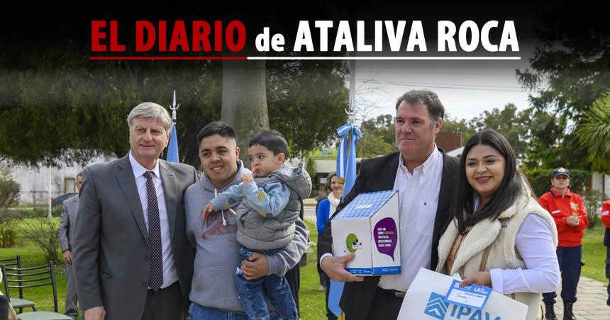 En el aniversario de Ataliva Roca Ziliotto encabezoacute acto de entrega de 11 viviendas