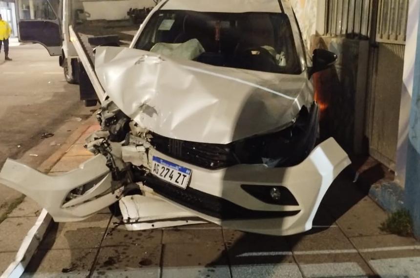 Iba alcoholizado y chocoacute en el centro durante la madrugada