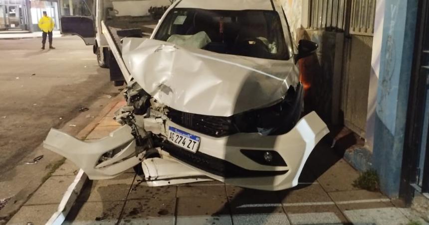 Iba alcoholizado y chocoacute en el centro durante la madrugada