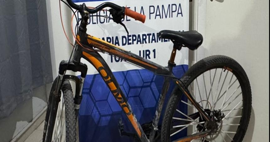 Recuperaron una bicicleta robada en Toay