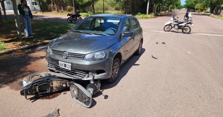 Una motociclista herida por un choque en Pico