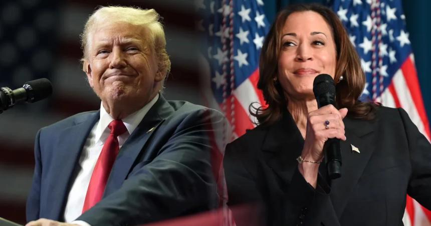 Dos encuestas muestran una cerrada paridad entre Donald Trump y Kamala Harris