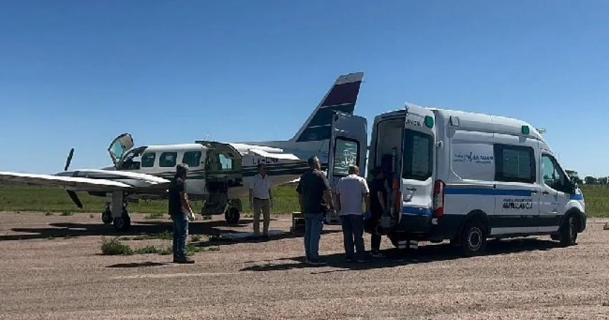 El trabajador herido en Falucho fue derivado a San Luis