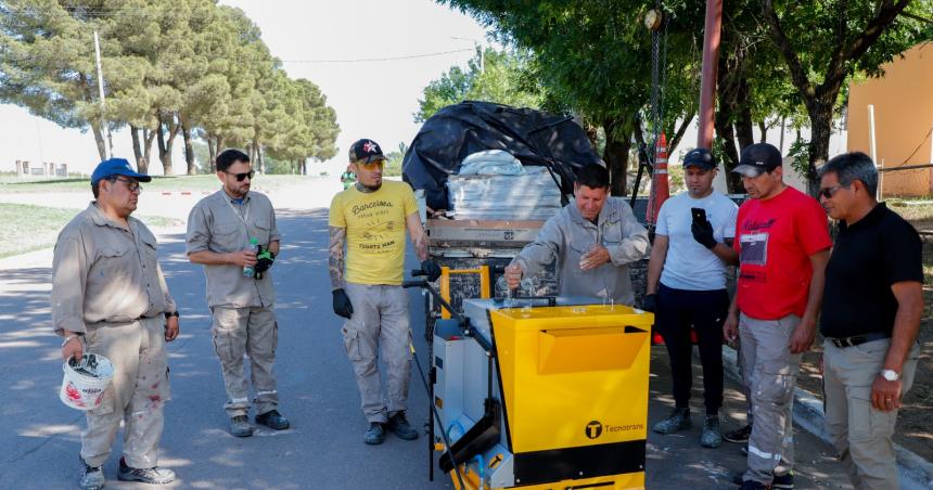 El Municipio de Toay incorpora nueva maquinaria para mejorar la seguridad vial