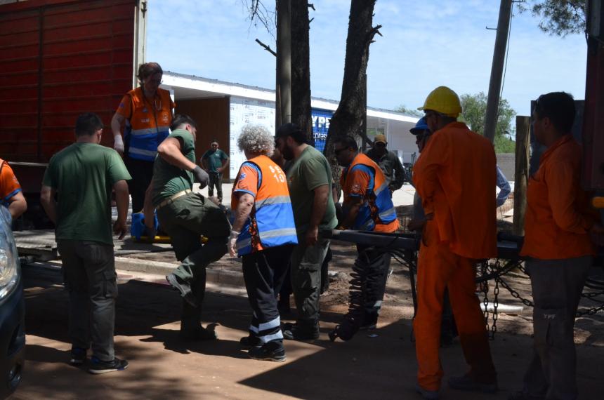 Dos heridos en un accidente laboral 