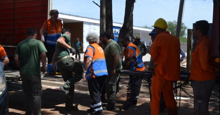 Dos heridos en un accidente laboral 