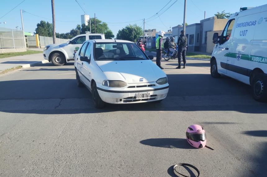 Otra motociclista herida