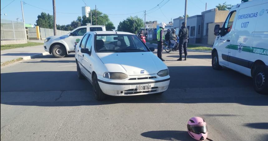 Otra motociclista herida