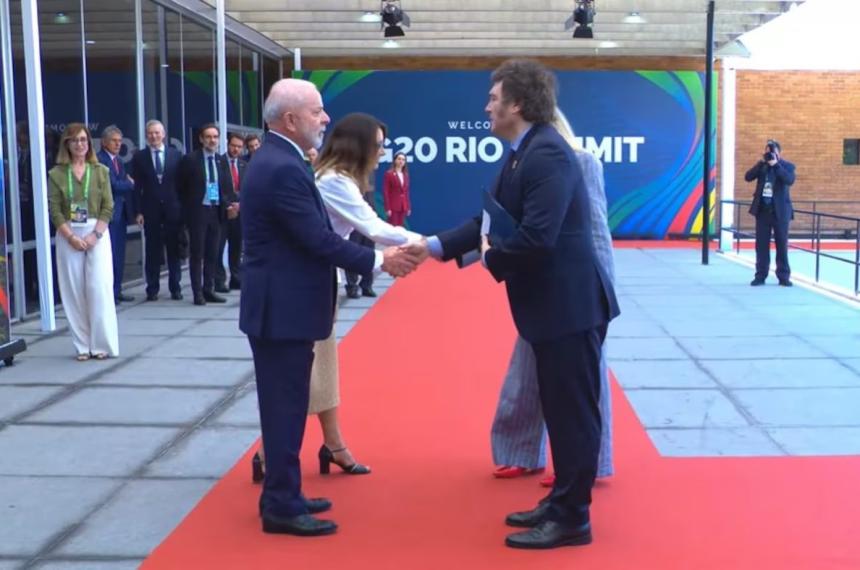 Milei y Lula se saludaron con frialdad en el G20 de Brasil