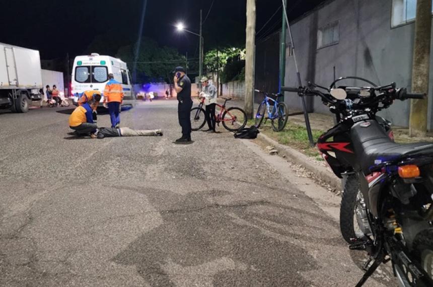 Automovilista embistioacute a ciclista y se dio a la fuga