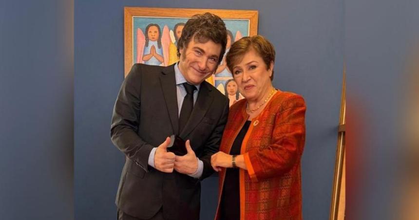 Javier Milei se reunioacute con Kristalina Georgieva para avanzar en la negociacioacuten de un nuevo acuerdo con el FMI