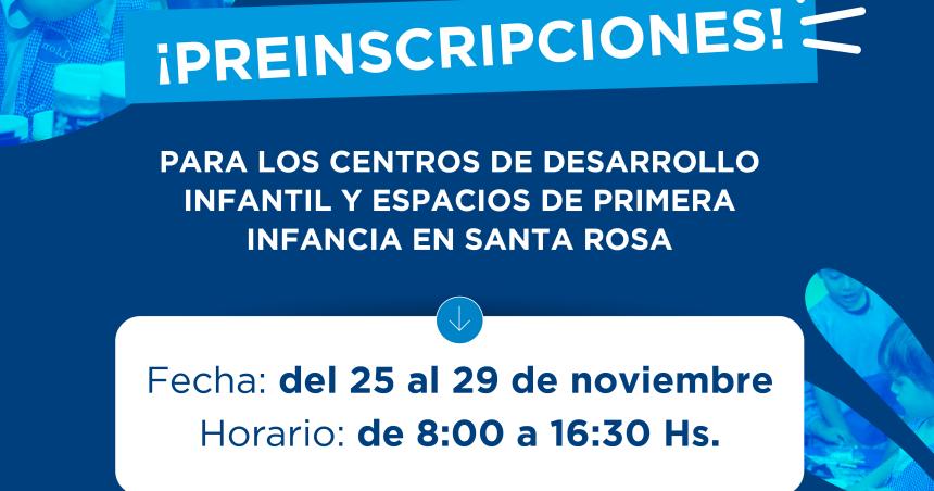 Abren las preinscripciones para los Centros de Desarrollo Infantil y Espacios de Primera Infancia