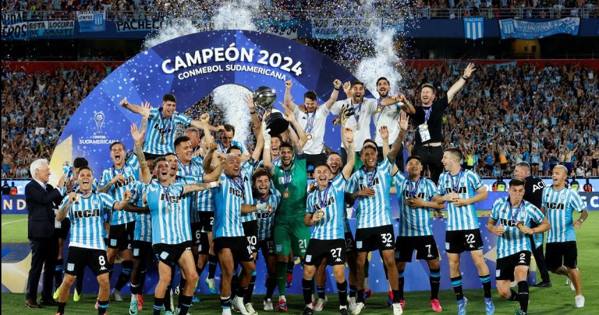 Racing le ganoacute a Cruzeiro de Brasil y se consagroacute campeoacuten de la Copa Sudamericana