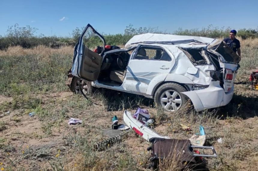 Un muerto por un vuelco en la Ruta Provincial 20