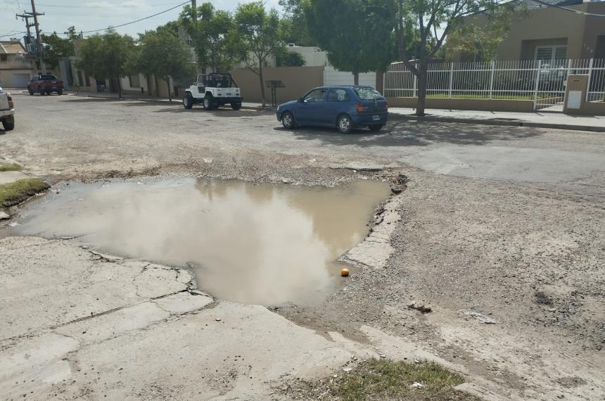 Una laguna en la Pasteur