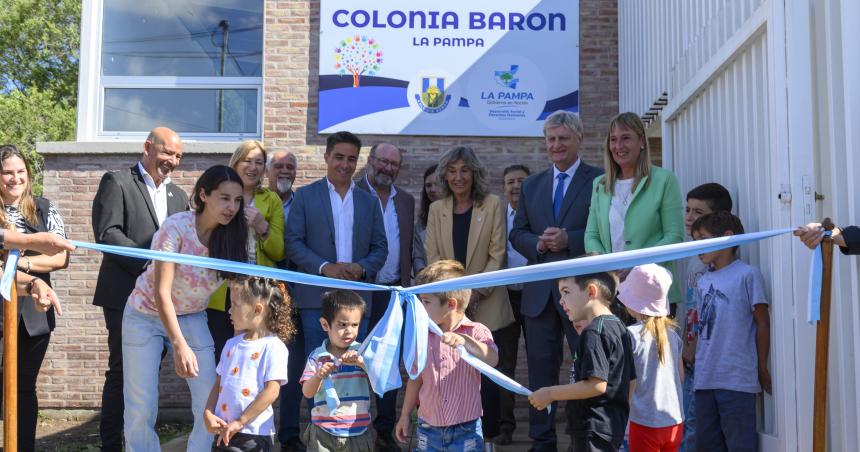 Ziliotto en Colonia Baroacuten- inauguracioacuten del CDI y licitacioacuten para refaccionar el Colegio Secundario