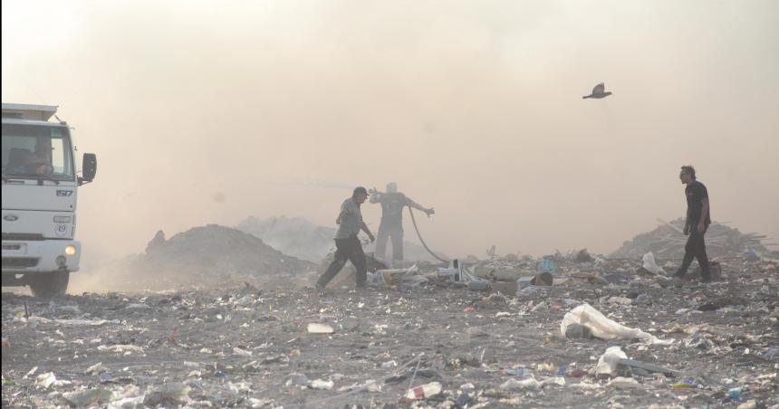 Incendio en el Relleno Sanitario