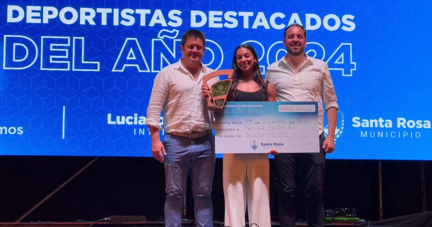 Santa Rosa homenajeoacute a sus deportistas destacados en una noche inolvidable