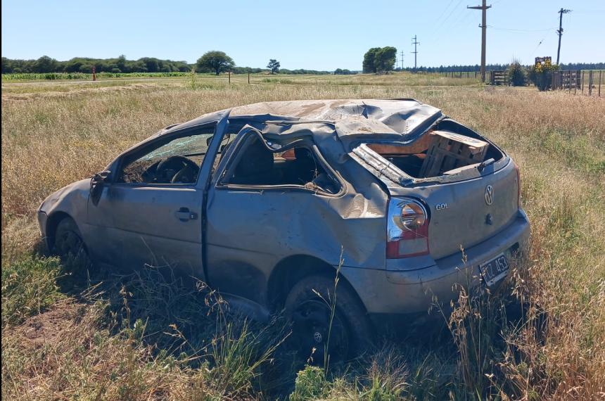 Esquivoacute un animal y volcoacute en la ruta 10