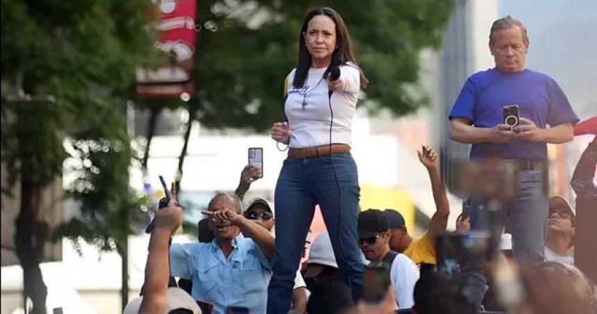 Mariacutea Corina Machado fue liberada por la dictadura de Maduro en Venezuela