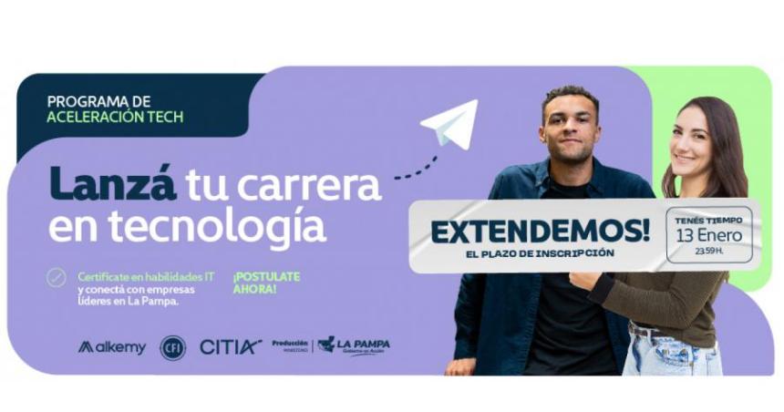 Extienden la inscripcioacuten al Programa Aceleracioacuten de Talentos Tech