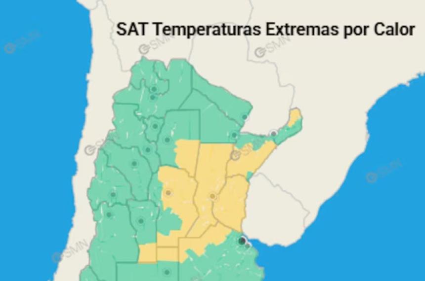 La Pampa bajo alerta por altas temperaturas y tormentas