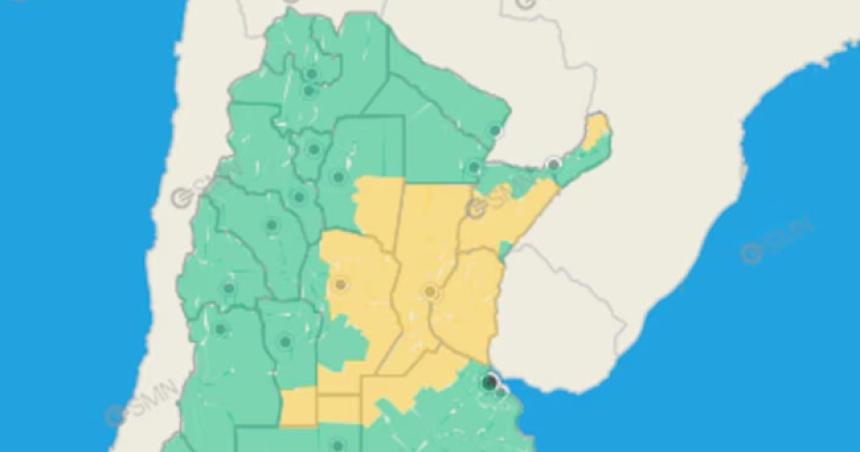 La Pampa bajo alerta por altas temperaturas y tormentas