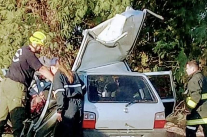 Un herido grave tras chocar en uno de los accesos a Bernasconi