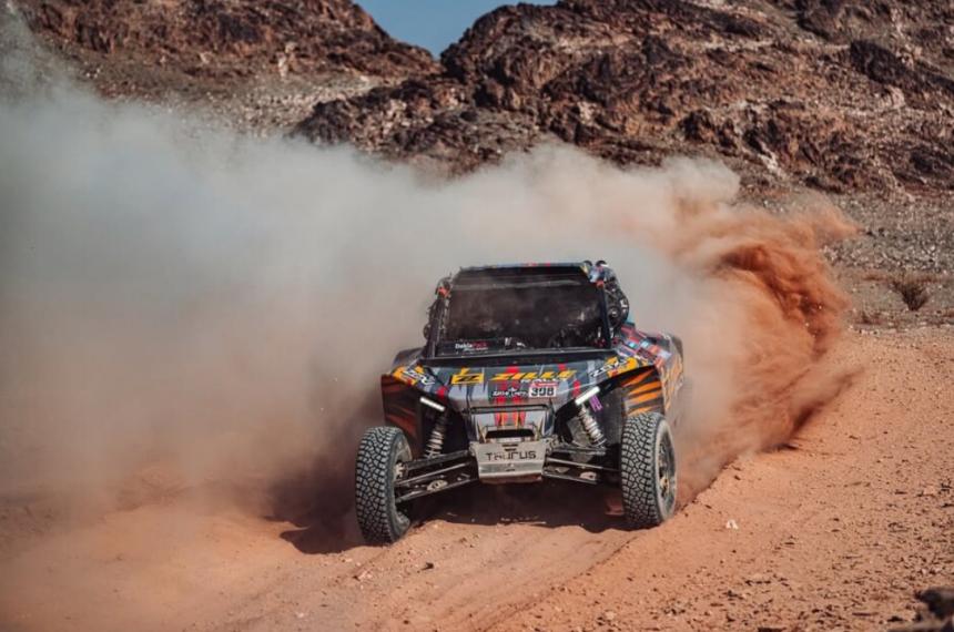 El pampeano David Zille  ganoacute una etapa del Rally Dakar