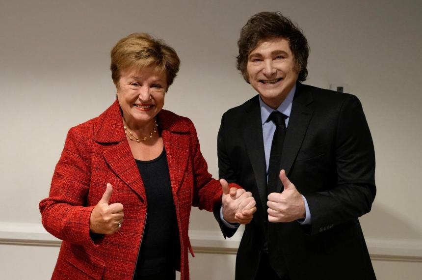 Milei se reunioacute con Kristalina Georgieva en Washington