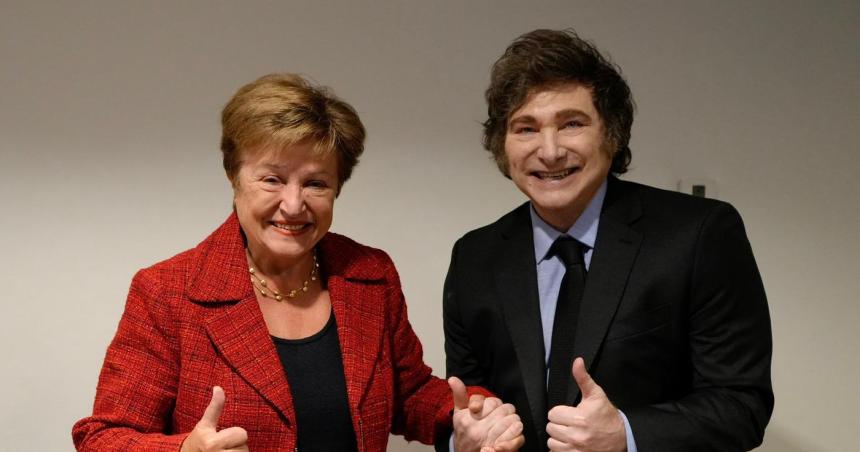 Milei se reunioacute con Kristalina Georgieva en Washington