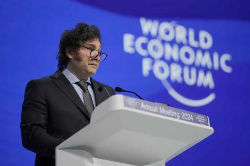 Milei llegoacute a Suiza para participar del Foro de Davos