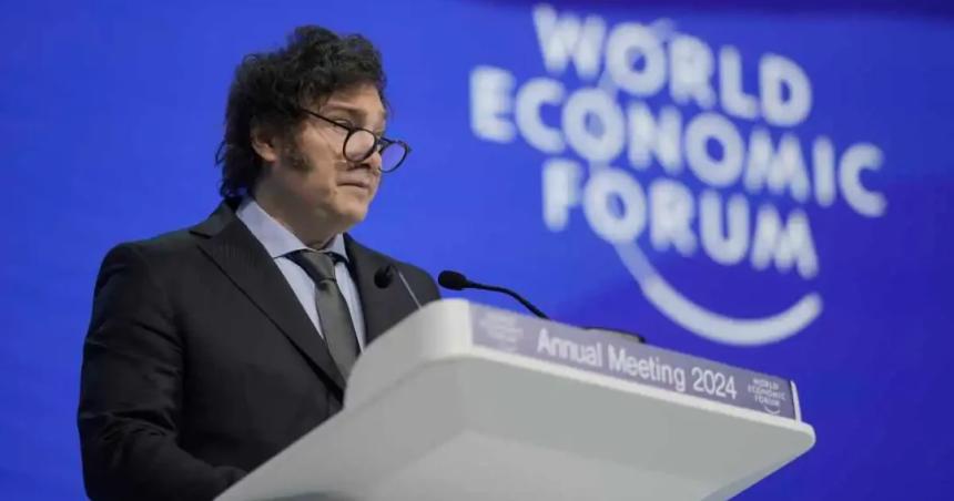 Milei llegoacute a Suiza para participar del Foro de Davos