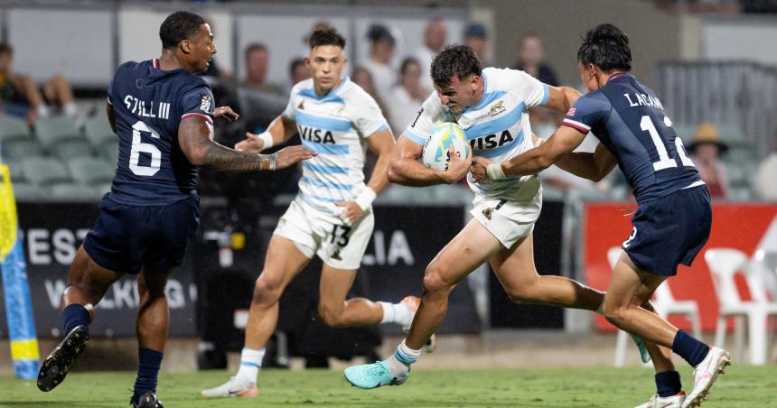 Una victoria y una derrota para Los Pumas en el Seven de Perth